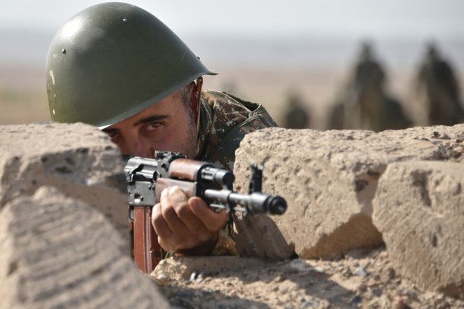 Separatist officials in Nagorno-Karabakh said the Azerbaijani military launched an attack late Friday that left three local ethnic Armenian servicemen wounded. (AFP/File Photo)