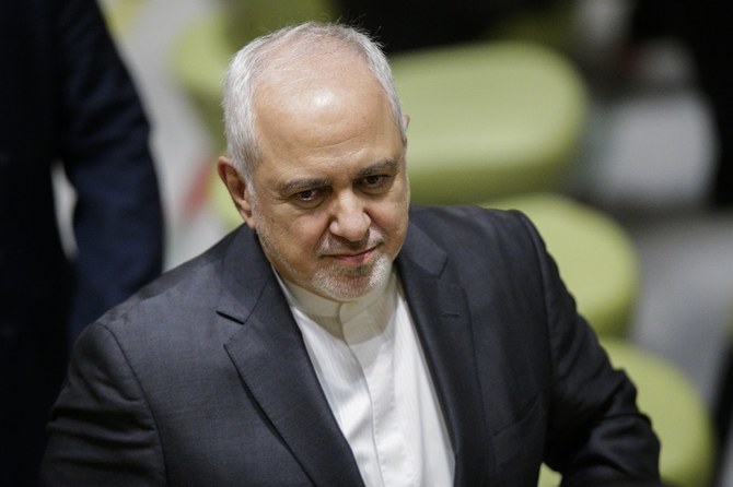  Iran's Foreign Minister Mohammad Javad Zarif claimed on Saturday that in Iraq “Israeli agent-provocateurs are plotting attacks against Americans.” (AFP/File Photo)