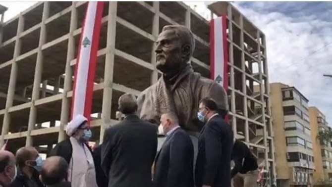 Lebanese social media erupts in frustration over Soleimani monument
