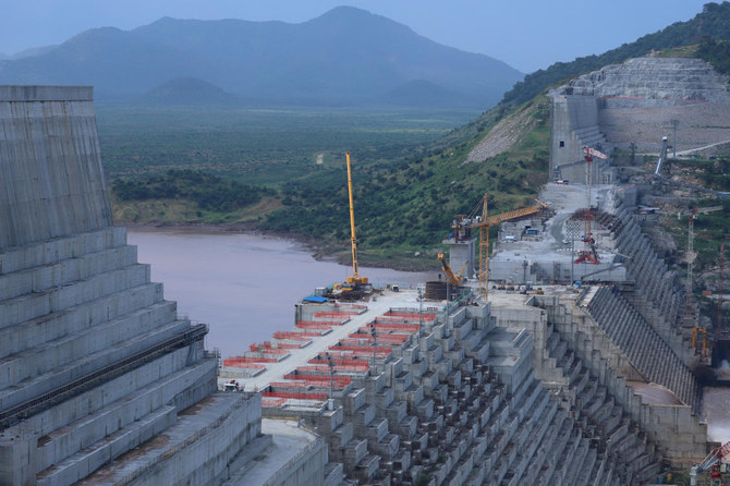 Ethiopia's Grand Renaissance Dam is seen as it undergoes construction work on the river Nile in Guba Woreda, Benishangul Gumuz Region, Ethiopia. (Reuters/File Photo)