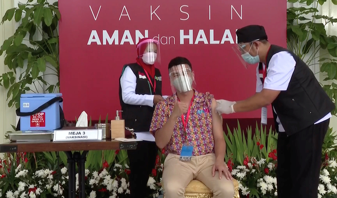 Indonesian celebrity’s party blunder sparks criticism over vaccine campaign