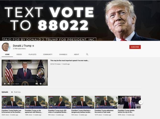 YouTube suspends Trump indefinitely, stops Giuliani monetizing clips
