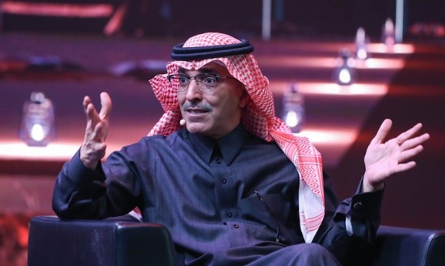 Saudi Arabia’s Minister of Finance Mohammed Al-Jadaan speaking at the Future Investment Initiative. (Argaam)