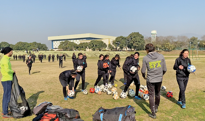 Female footballers from remote Chitral bring their game to Pakistani capital