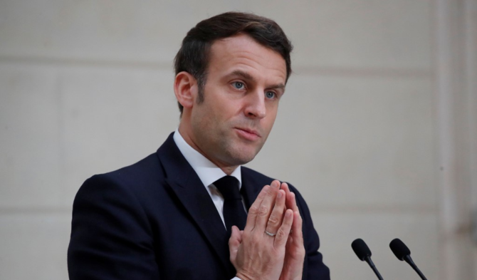 Negotiation with Iran on the nuclear deal will be very strict, France’s President Emmanuel Macron said in comments to Al Arabiya on Friday. (AFP/File Photo)