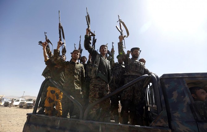 Representatives of Yemen’s internationally-recognized government asked Griffiths to demand Iran stopped aiding the Houthis financially and militarily following several deadly strikes against civilian and military targets in Yemen and Saudi Arabia. (AFP/File Photo)