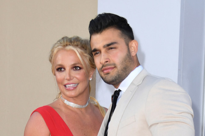 Britney Spears and Sam Asghari met in 2016. File/AFP