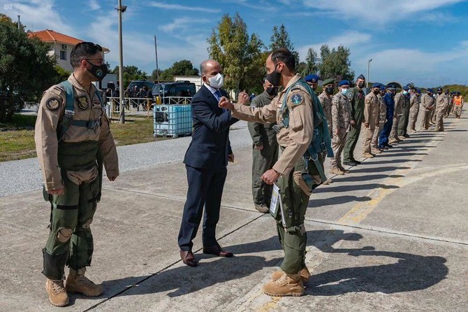 Royal Saudi Air Forces personnel arrive in Greece for military exercise