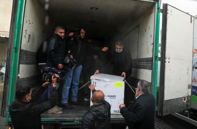 Gaza receives second shipment of COVID vaccines from UAE 