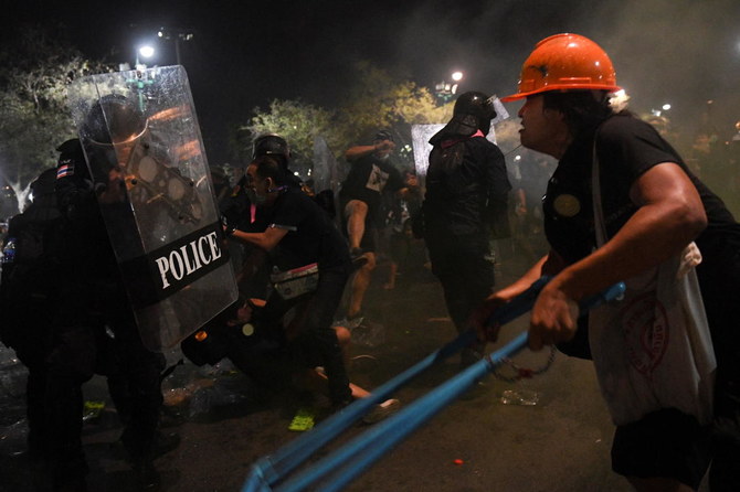 Thai police use tear gas, rubber bullets to break up protest