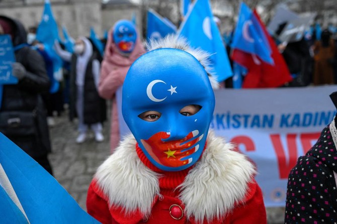 Hundreds of Uyghurs protest Chinese minister’s Turkey visit