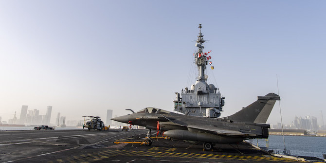 French aircraft carrier Charles de Gaulle arrives in Abu Dhabi