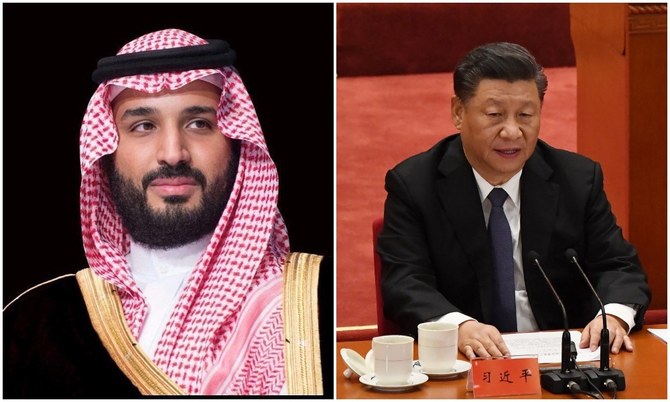 Saudi Crown Prince Mohammed bin Salman held talks with Chinese President Xi Jinping to strengthening relations. (File/SPA/AFP)