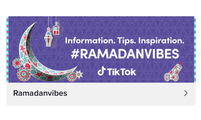TikTok’s #RamadanVibes includes challenges & shows through the holy month