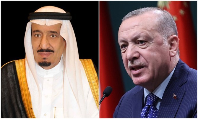 King Salman discusses bilateral relations with Turkish president