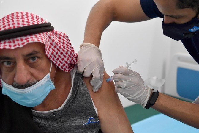 All workers attending a workplace in Saudi Arabia will be required to have received a COVID-19 vaccination, it was announced on Friday. (SPA/File Photo)