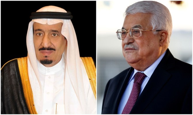 King Salman speaks with Palestinian president, condemns Israeli aggression