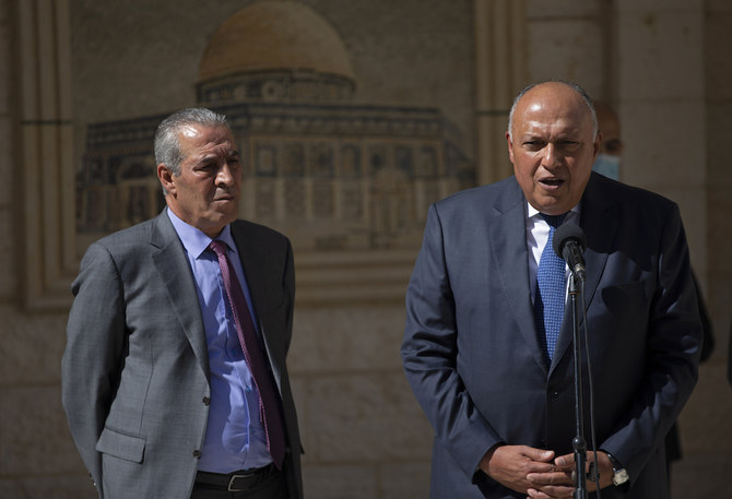 Egypt FM: Gaza reconstruction to be ‘carried out with PA’