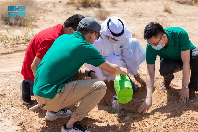 Chinese ambassador takes part in Saudi forestation campaign