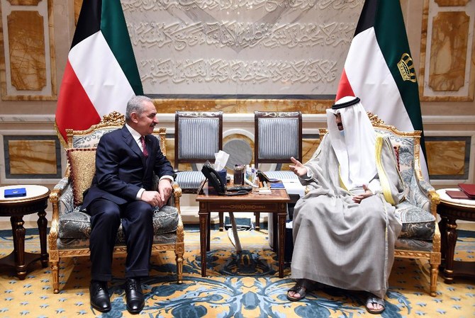 Kuwait’s emir holds talks with Palestinian prime minister