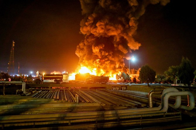 Oil refinery fire in Iran capital under control