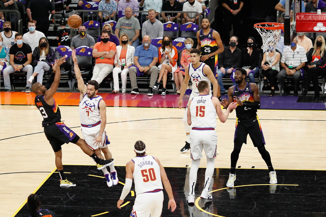 Suns scorch Nuggets for 2-0 NBA series lead