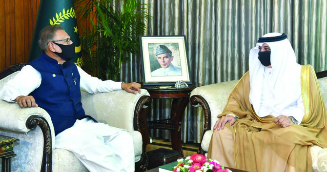 Pakistani president meets Saudi ambassador in Islamabad