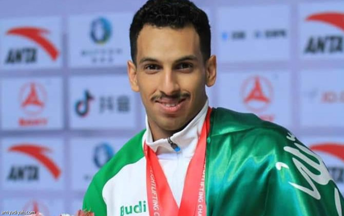 Weightlifter Siraj Al-Saleem will represent Saudi Arabia in the 61 kg category at the Tokyo Olympics. (Arriyadiyah)