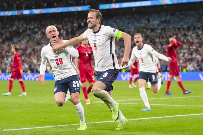 England survive Denmark scare to reach first major final in 55 years