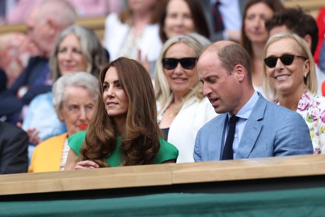 UK’s William and Kate attend women’s Wimbledon final
