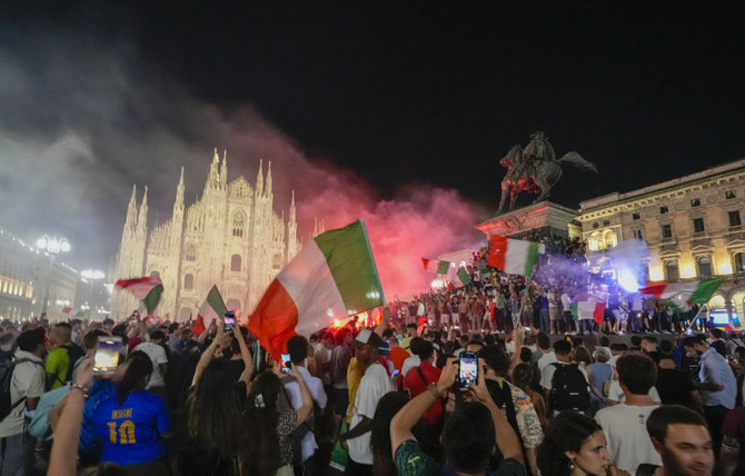 Jubilant Italians celebrate Euro 2020 victory to forget pandemic