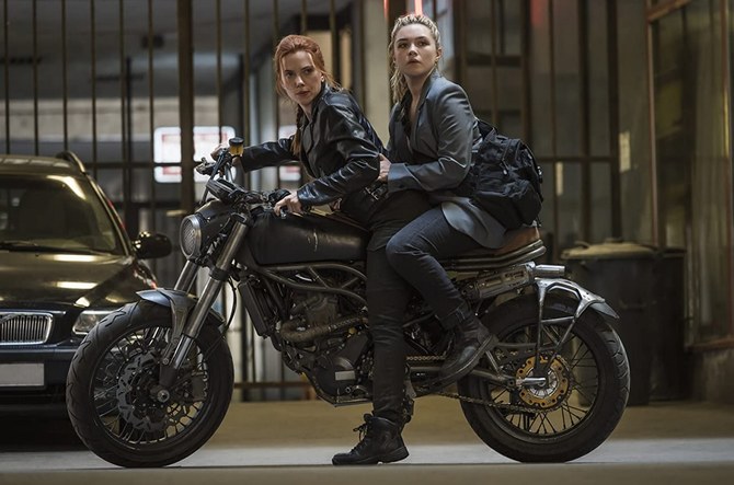 ‘Black Widow’ stars Scarlett Johansson and Florence Pugh. (Marvel Studios)