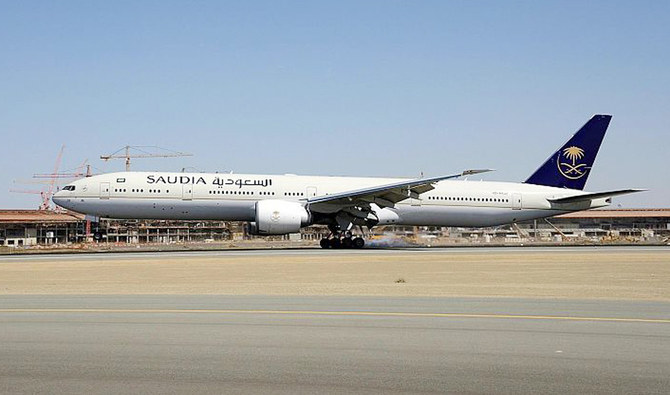 Saudia airlines began operations to transport pilgrims home. (SPA) 
