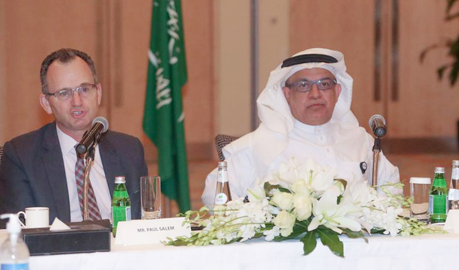 SRMG’s chairman of the board of directors, Abdulrahman Ibrahim Al-Ruwaita, received the delegation. (Supplied)
