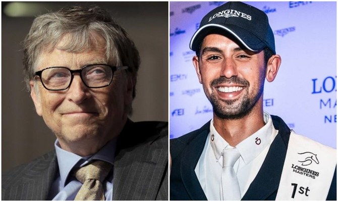 Bill Gates has sent a message of support to son-in-law Nayel Nassar ahead of the Egyptian’s participation at Tokyo 2020’s equestrian competition. (Reuters/File Photos)