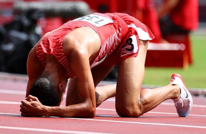 Olympics-Bahrain runner Alsadik Mikhou suspended for suspected blood doping