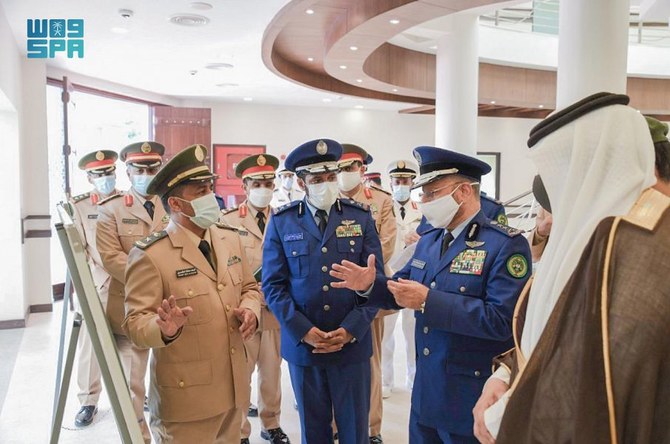 Gen. Fayyad bin Hamed Al-Ruwaili, the Saudi chief of the general staff, opens the new military attache in Islamabad, Pakistan on Monday, Aug. 16, 2021. (SPA) 
