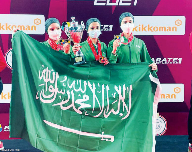 Saudi Arabia women’s team win bronze at 2021 Karate 1 Premier League in Cairo