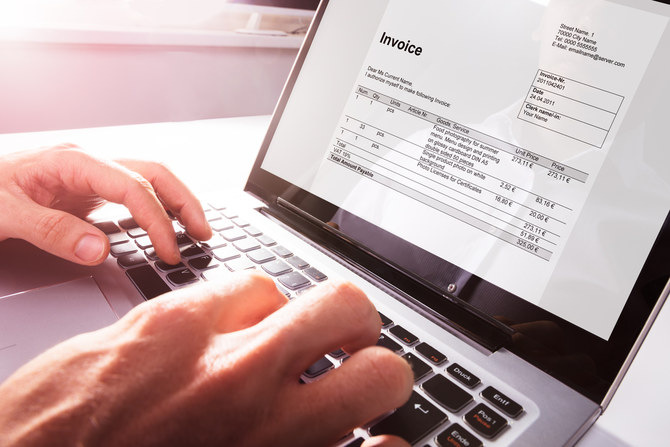 The Saudi Zakat, Tax, and Customs Authority recently launched its Fatoorah e-invoicing project to implement a system allowing the smooth exchange and processing of invoices. (Shutterstock)