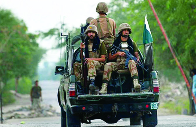 Pakistani soldiers on patrol. The Tehreek-e-Taliban Pakistan has accepted responsibility for several high-profile attacks in the country. (AFP/File)