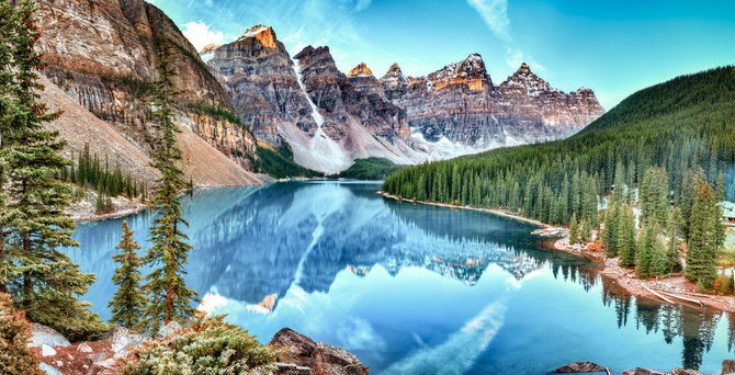 Canada’s Banff offers brilliant blues and vibrant views