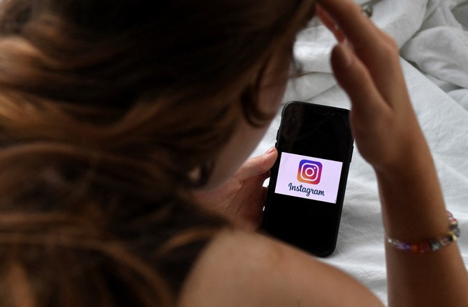 Almost half of the content people see on Instagram comes from celebrities. (File/AFP)