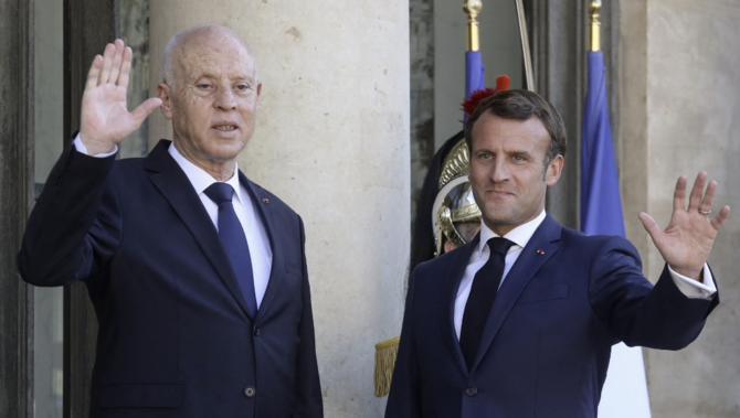 France's Macron discussed Tunisia situation with President Saied
