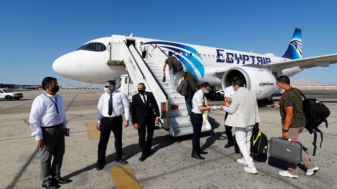 Travellers going from Egypt to Britain who have been vaccinated in Egypt are still required to self isolate on arrival in the UK. (Reuters/File Photo)