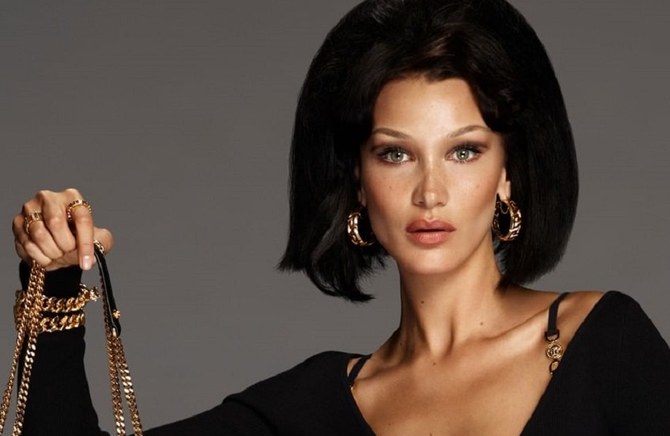 Bella Hadid fronts latest Versace campaign