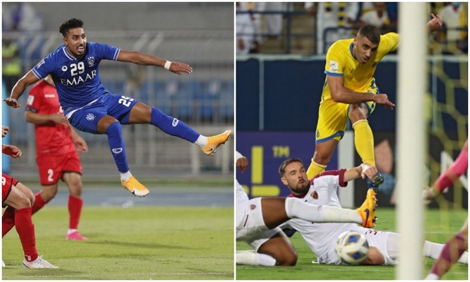 It was a double success on Saturday for Saudi football clubs after Al-Nassr and Al-Hilal reached the AFC Champions League semifinals. (AFP)