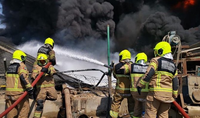 Fire at an oil waste disposal unit in Jebel Ali in Dubai under control
