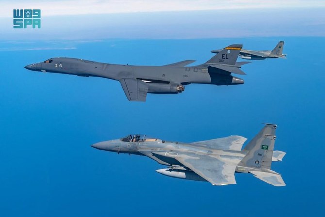 Allies in the air: Saudi jets escort US bomber