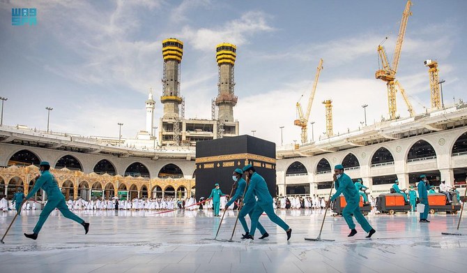Makkah’s Grand Mosque disinfected and sterilized ten times a day