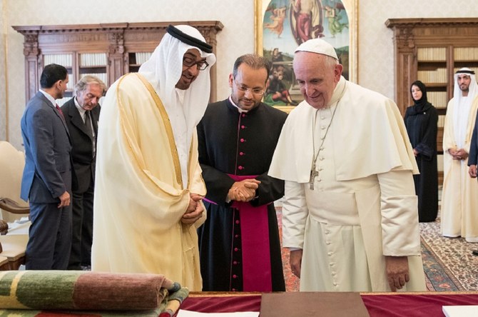 UAE’s gift to Pope Francis immortalized as an NFT, set for charity sale